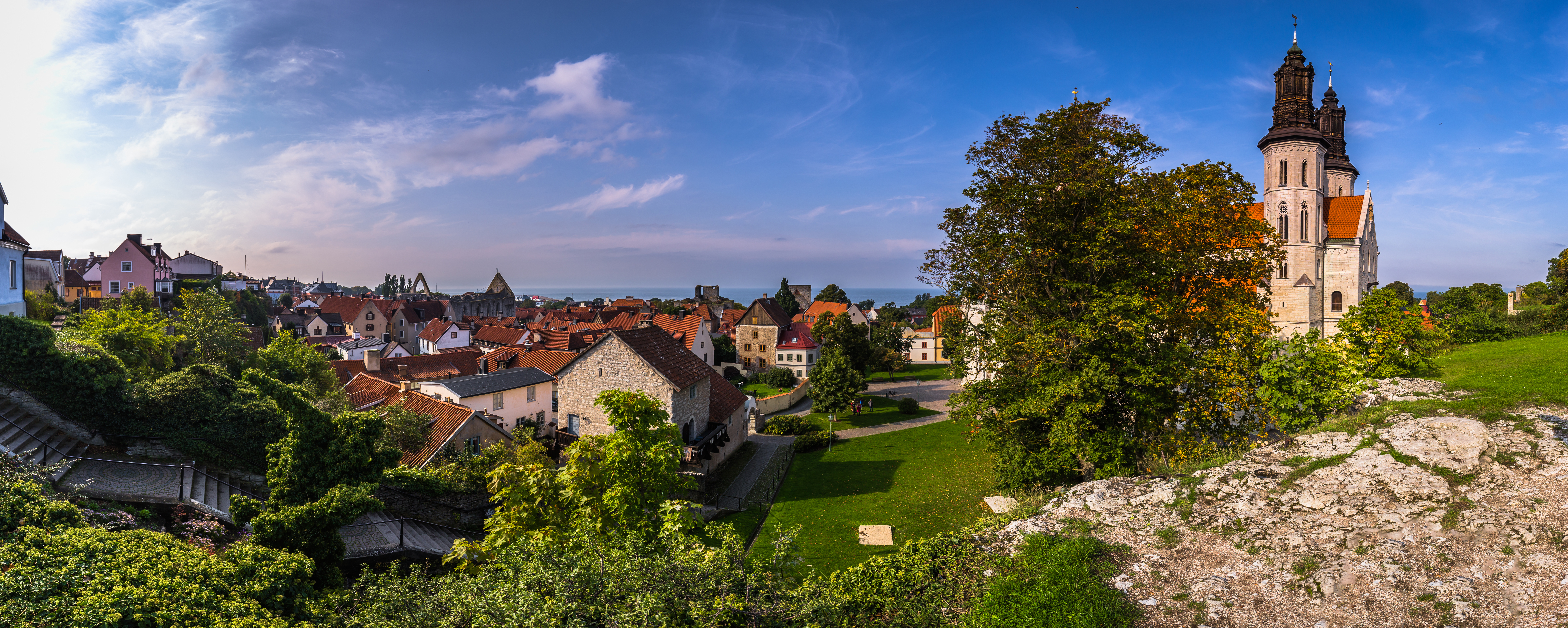 Panorama bild över gotland
