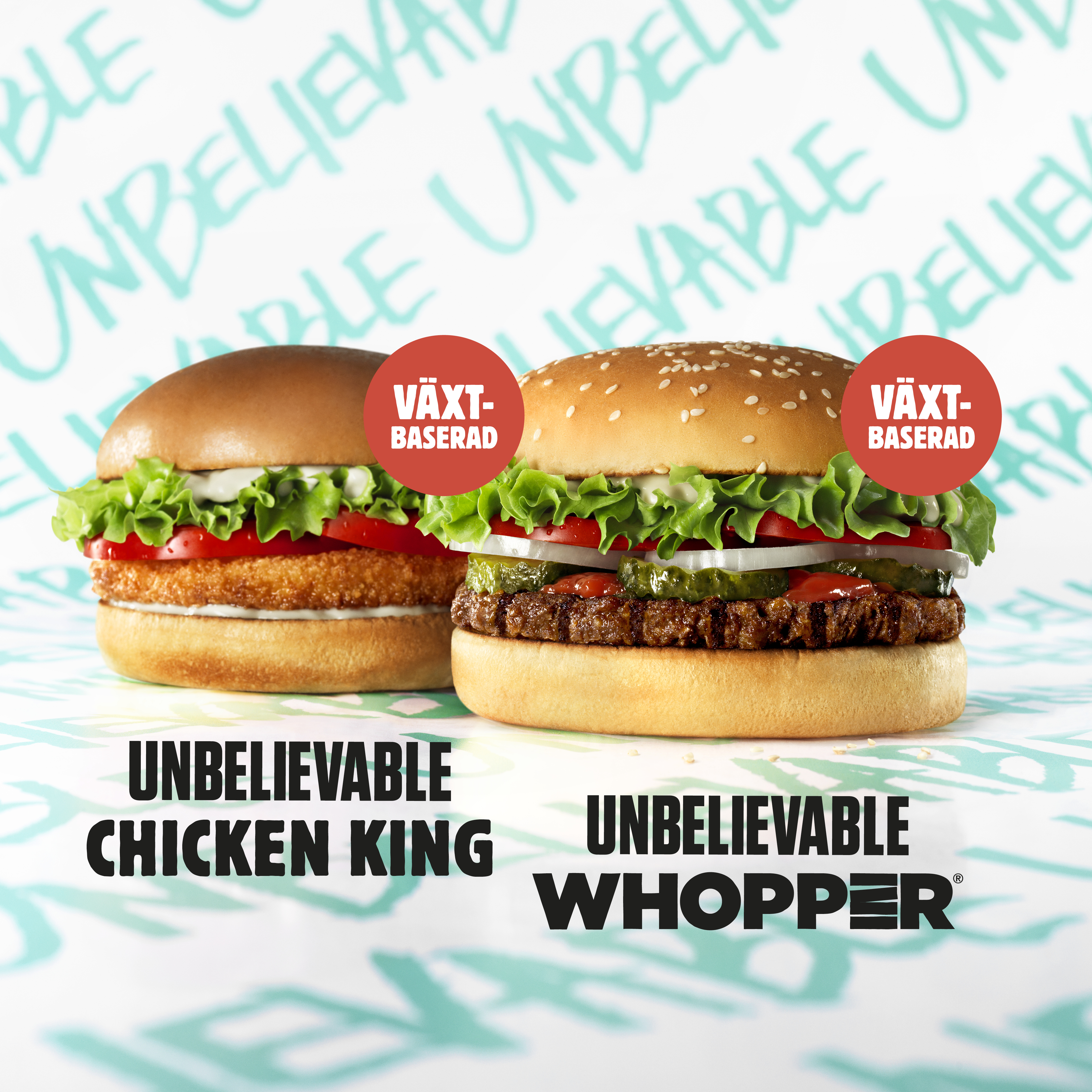 två veganska burgare från burger king