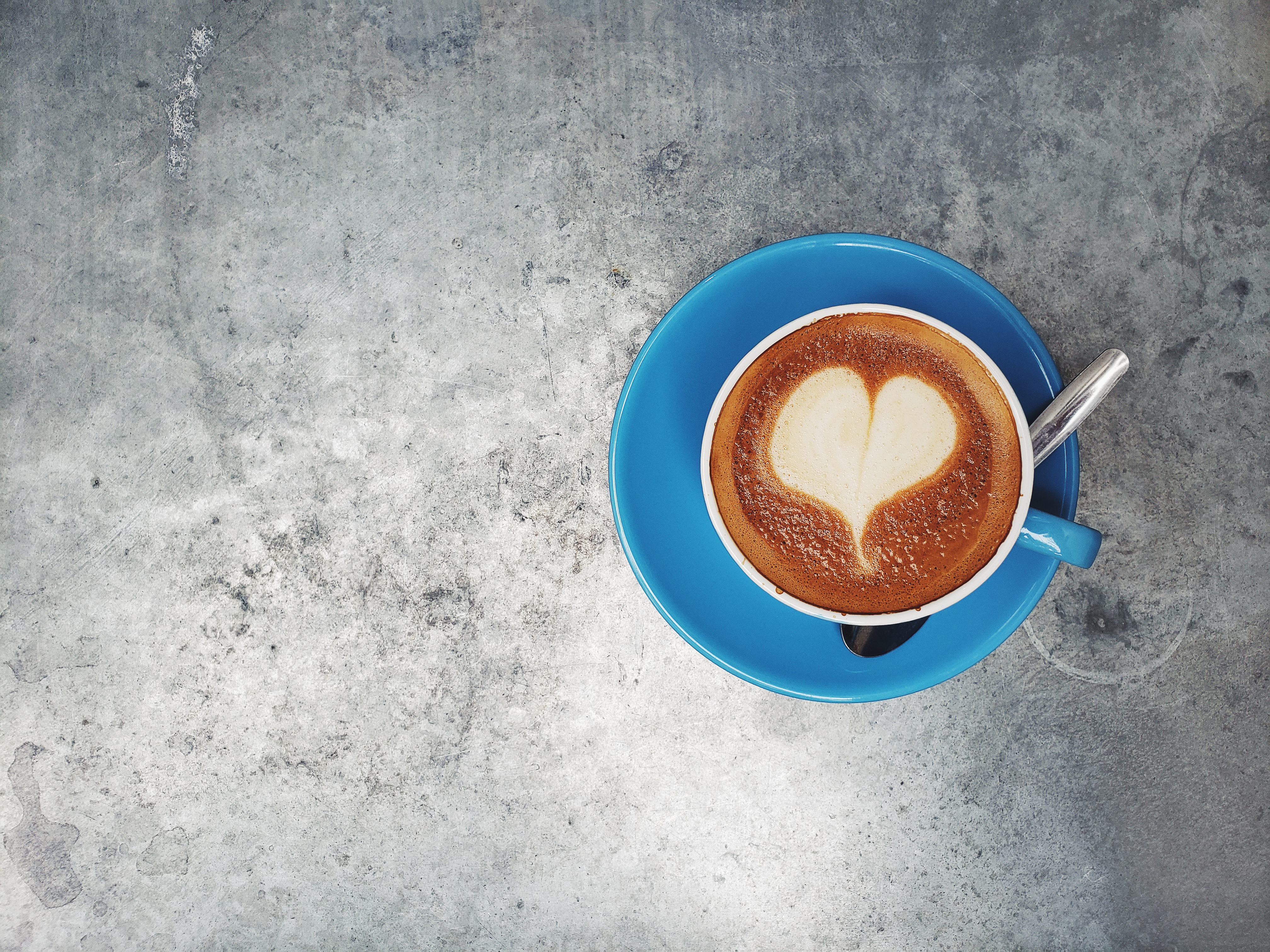 Vegansk havrelatte, bild ovanifrån