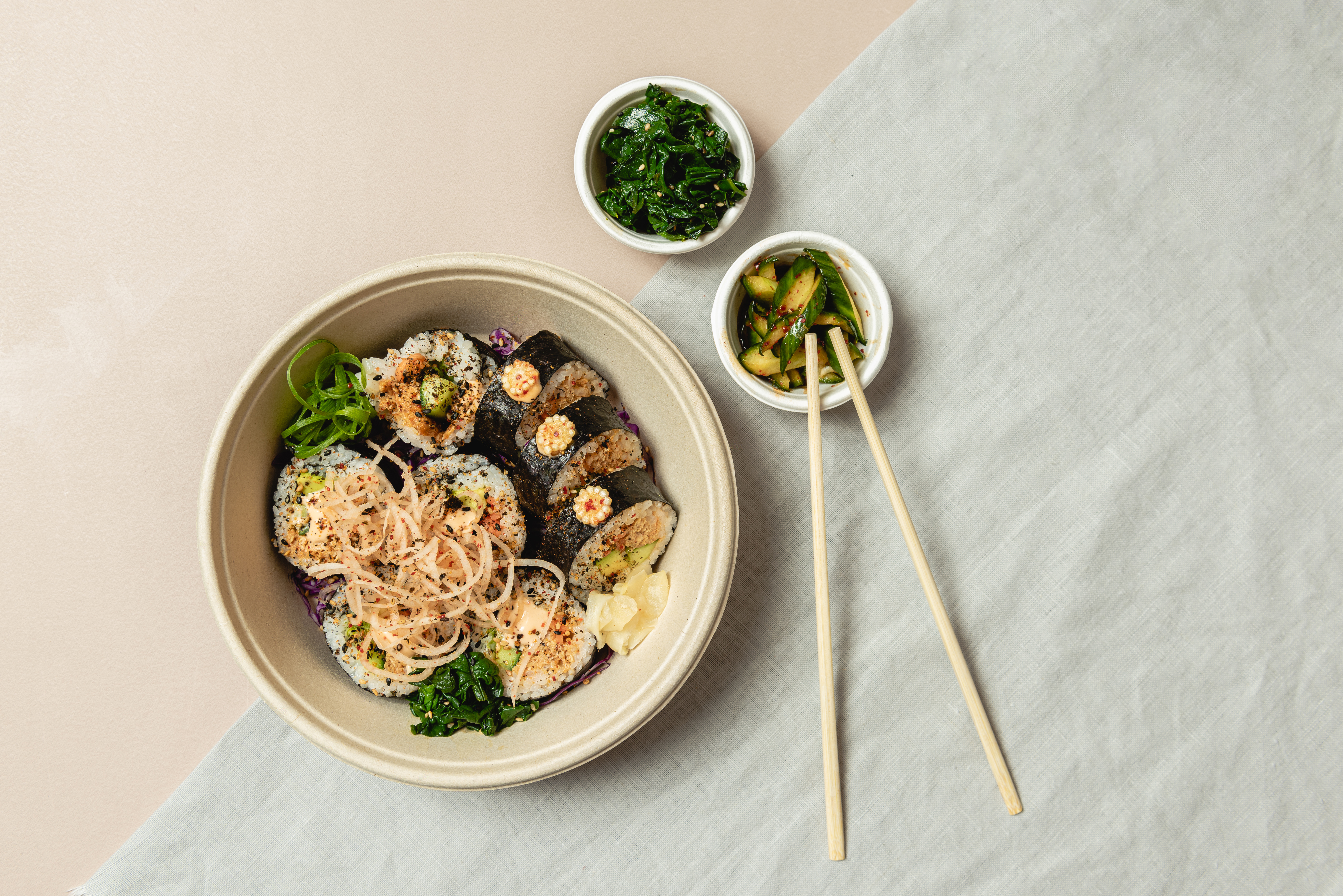 HookedFoods Sushi vegansk tonfisk