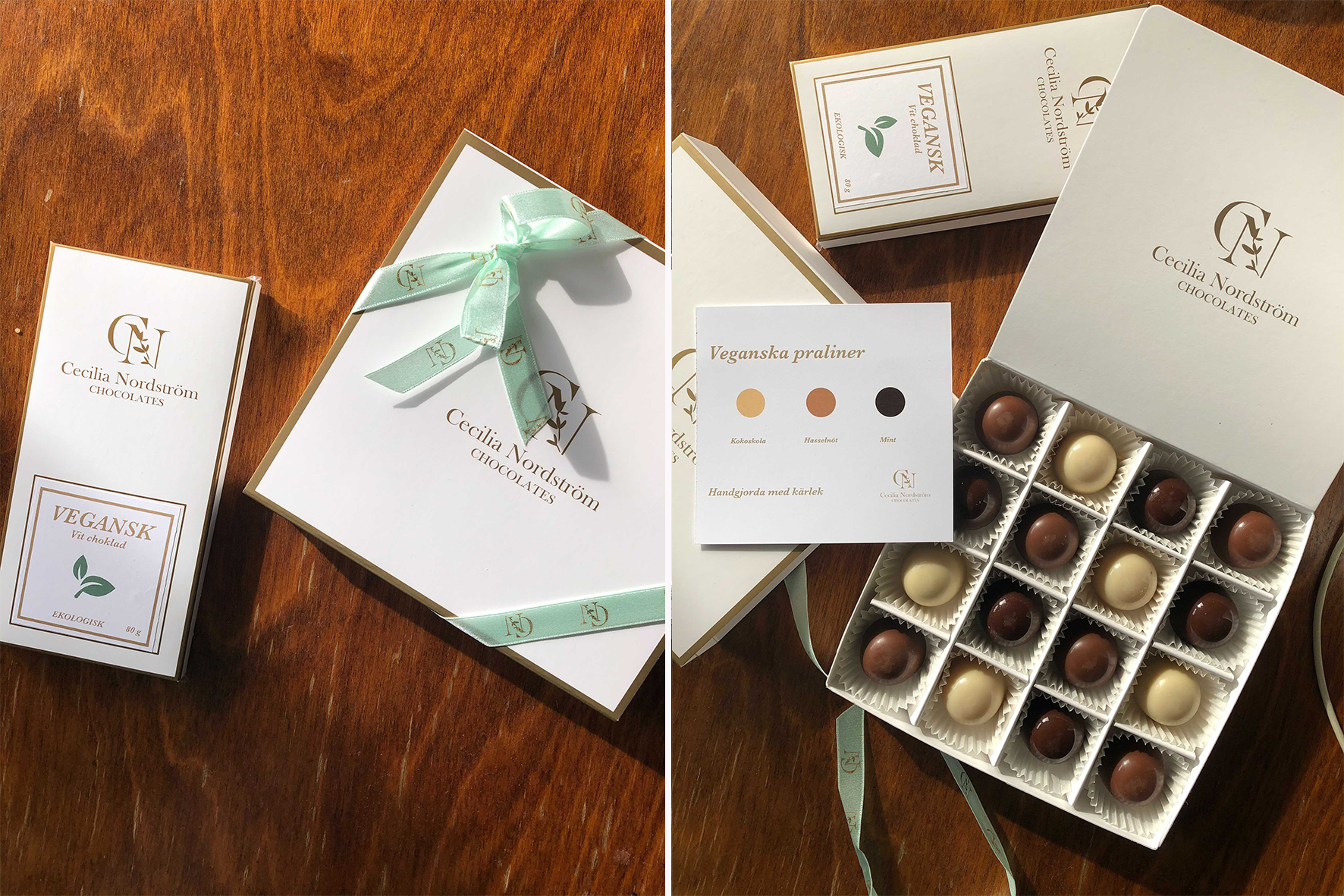 Cecilia Nordström Chocolates praliner