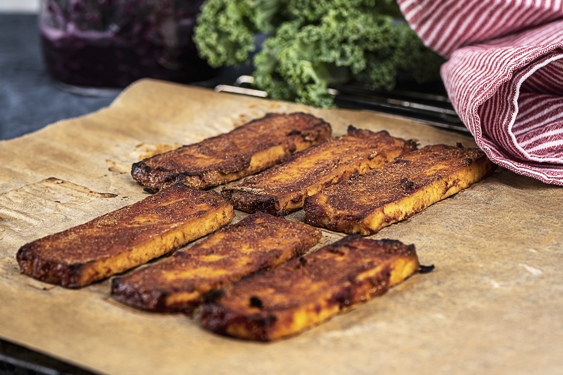 BBQ-marinerade tofuribs