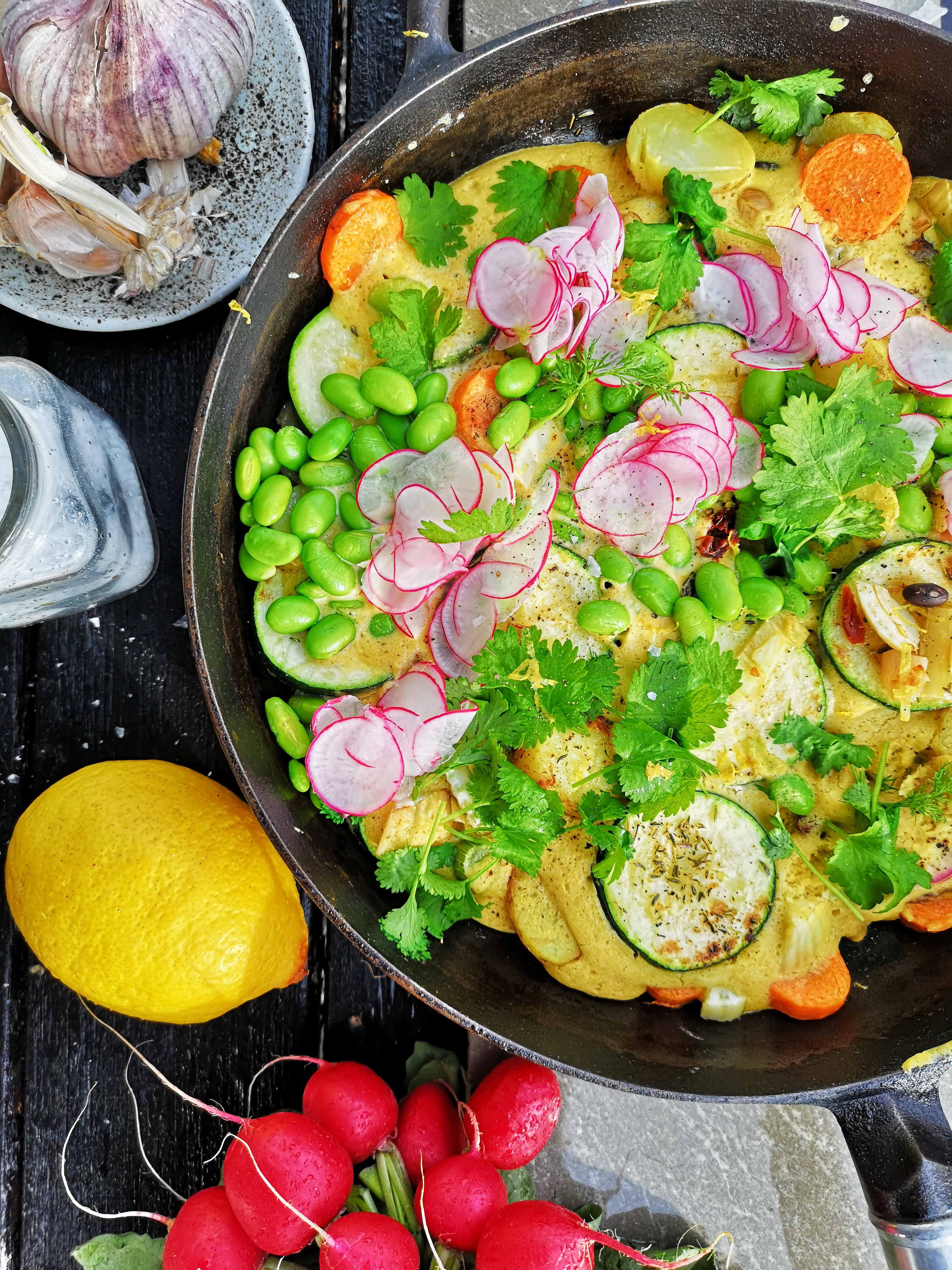 Vegansk potatistortilla
