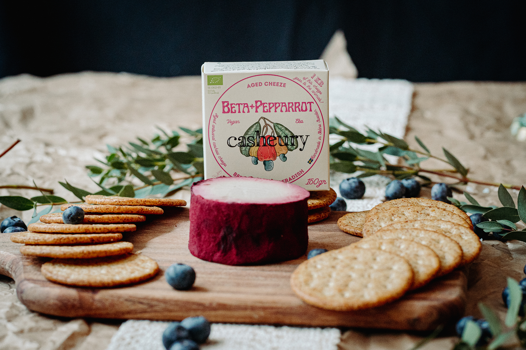 Vegansk ost Beta Pepparrot från Casheury