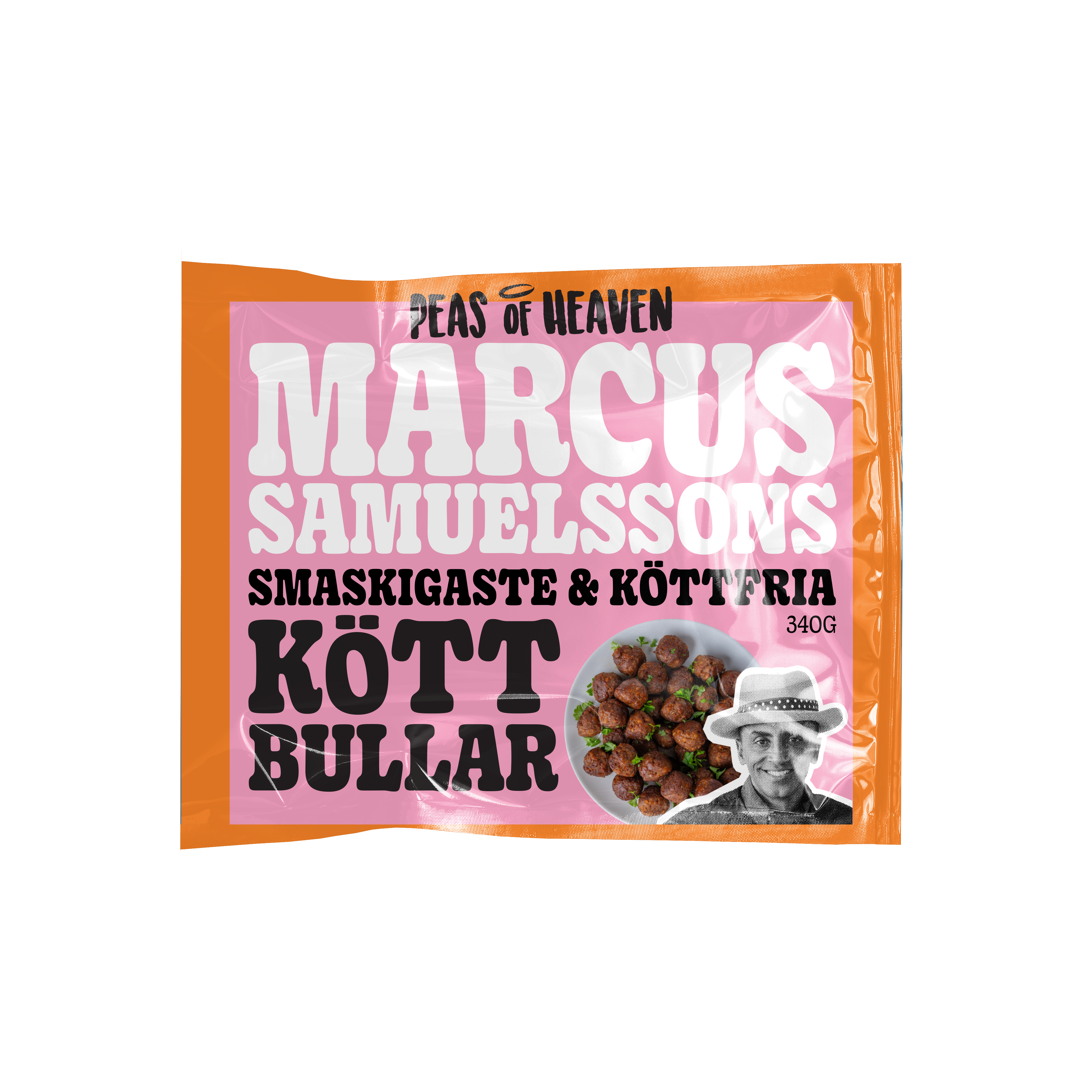 en förpackning med vegoköttbullar