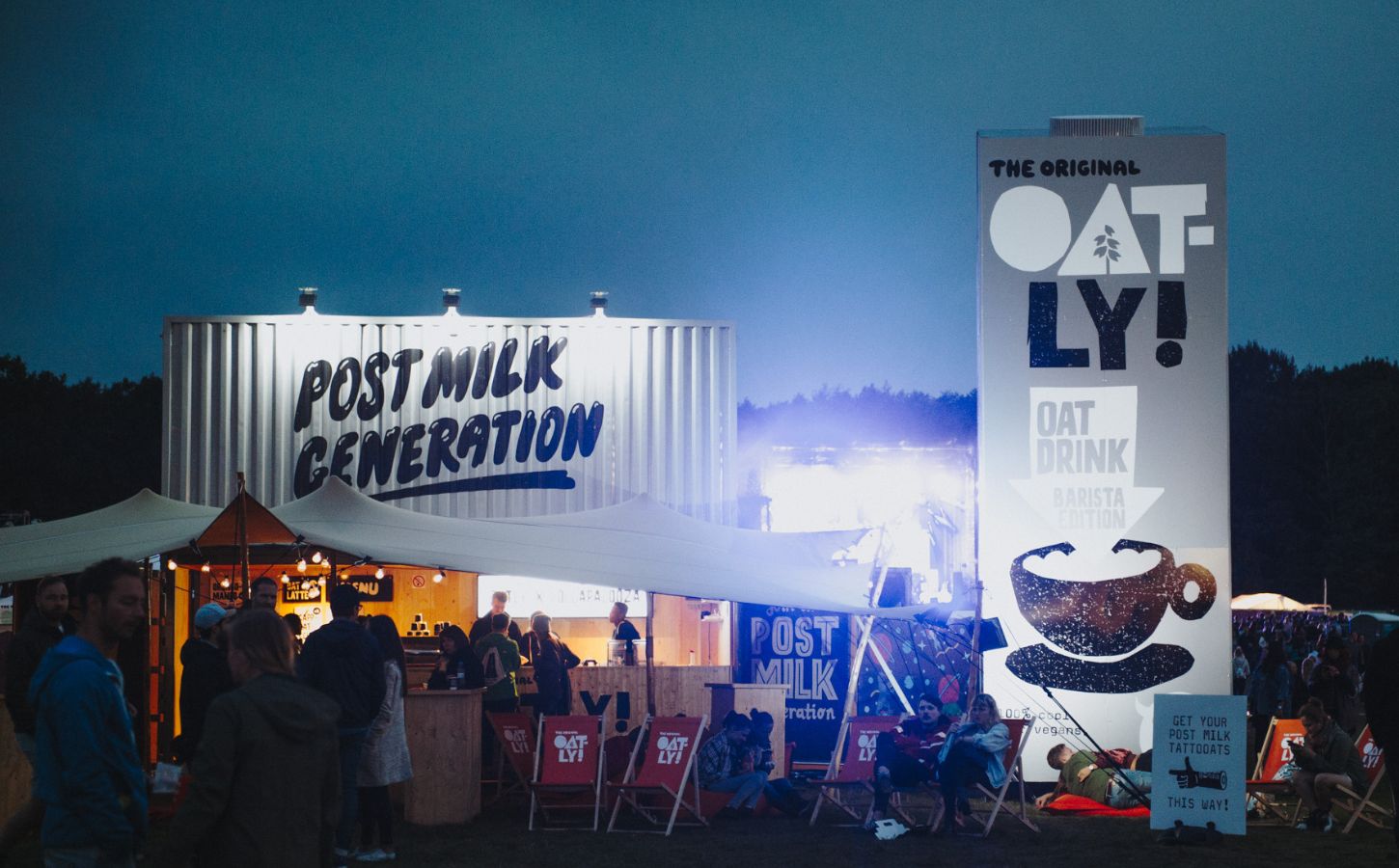 En servering på en festival