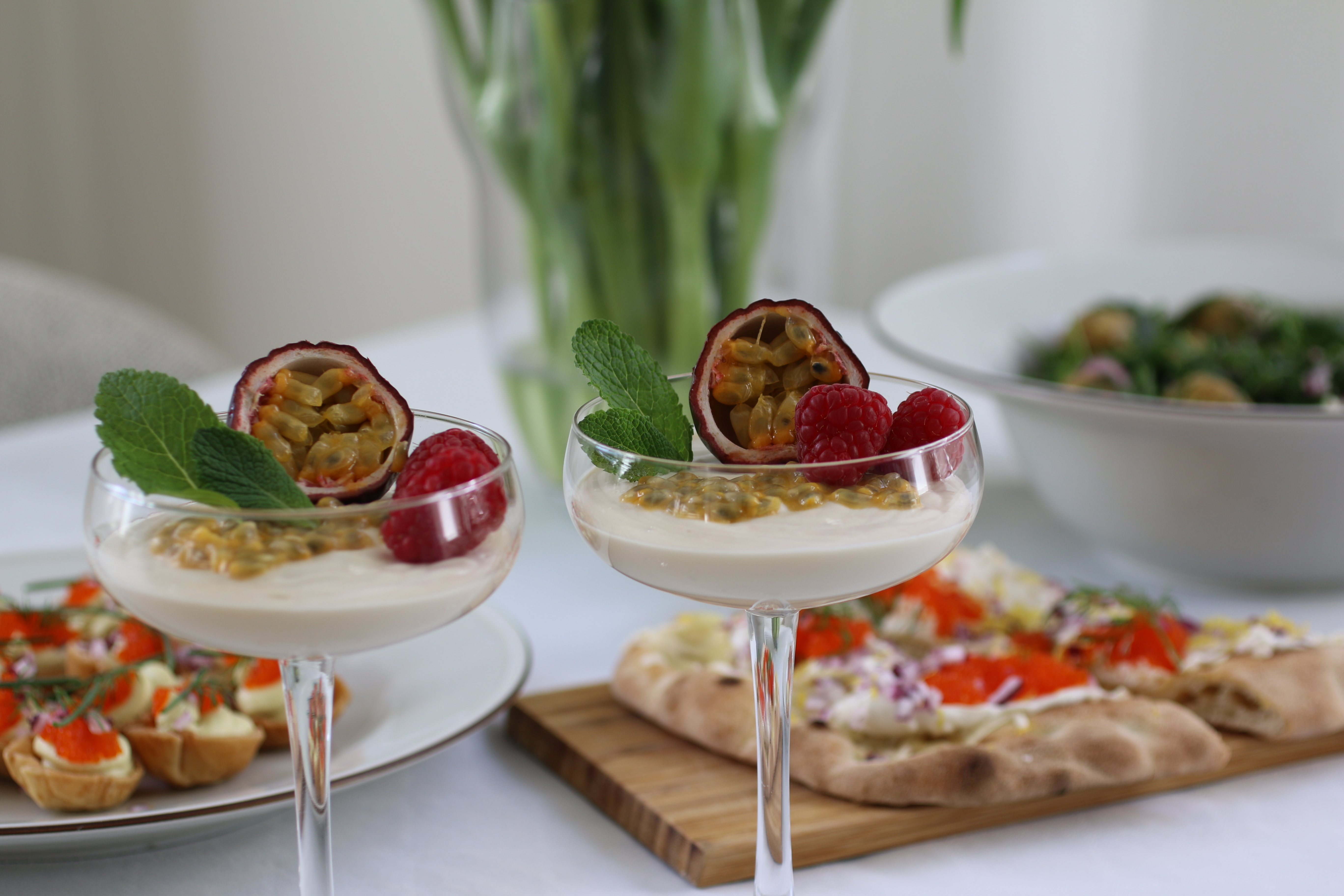 Vegansk vit chokladmousse