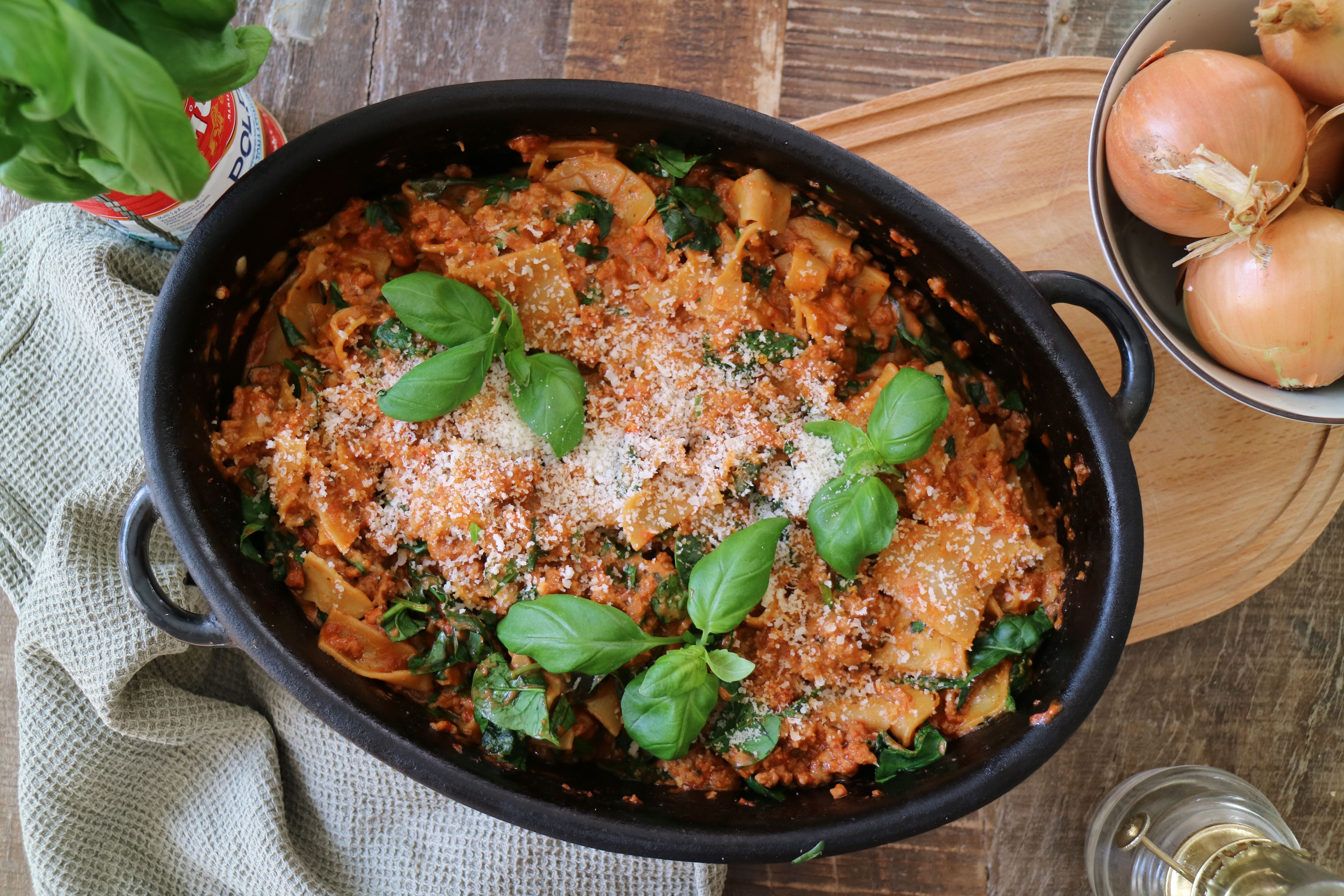 One pot vegolasagne