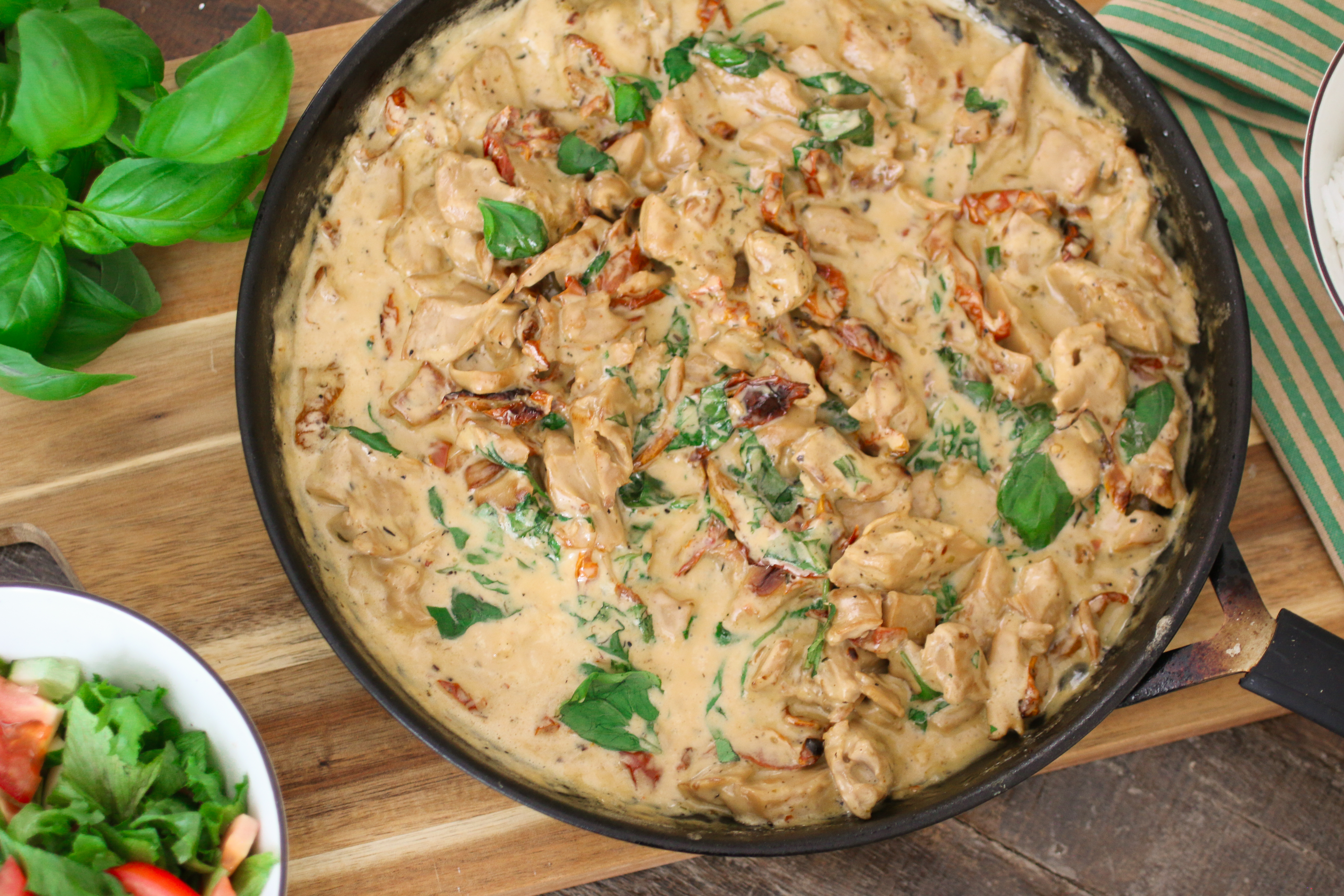 Vegansk marry me chicken