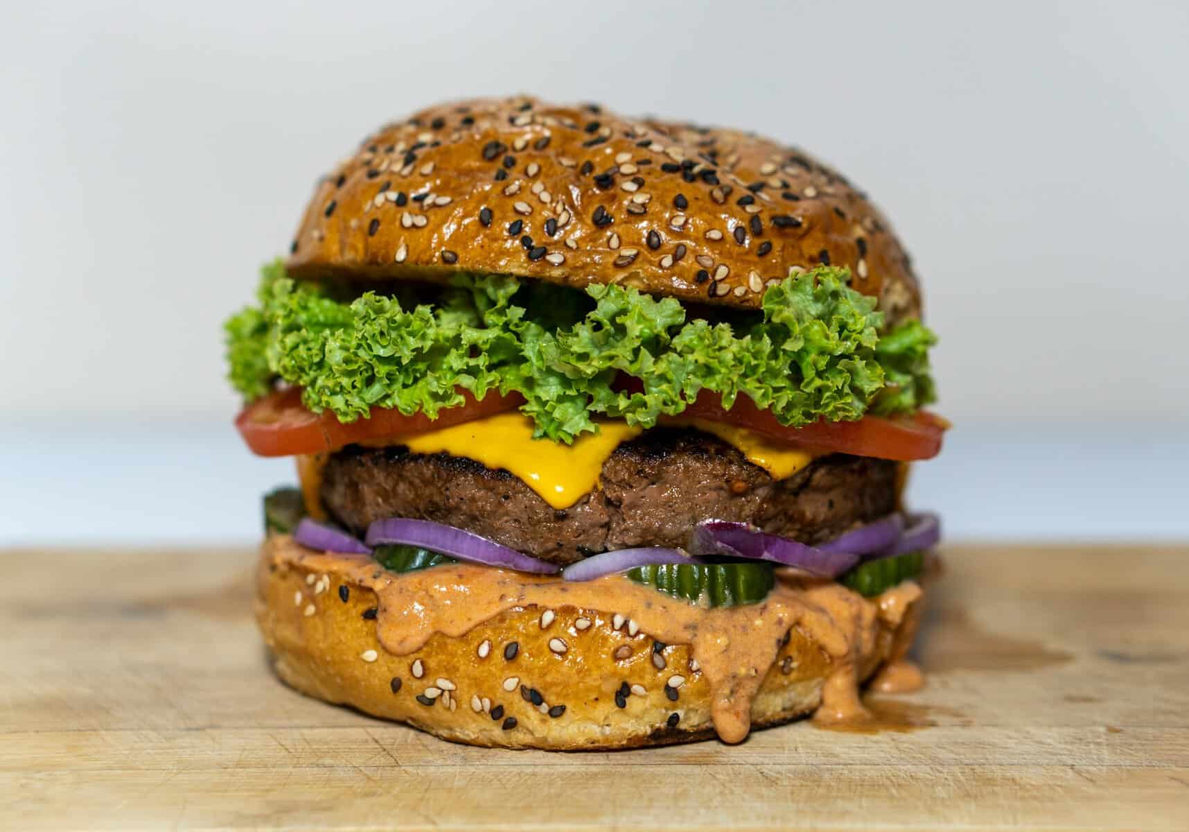 vegansk burgare