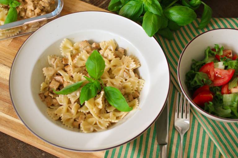 Vegansk pasta carbonara