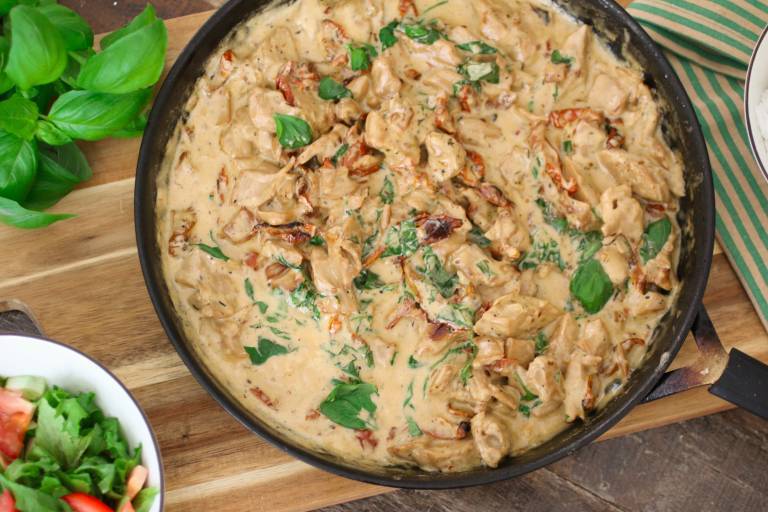 Vegansk marry me chicken