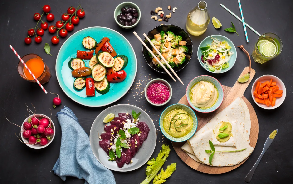 vegansk måltid