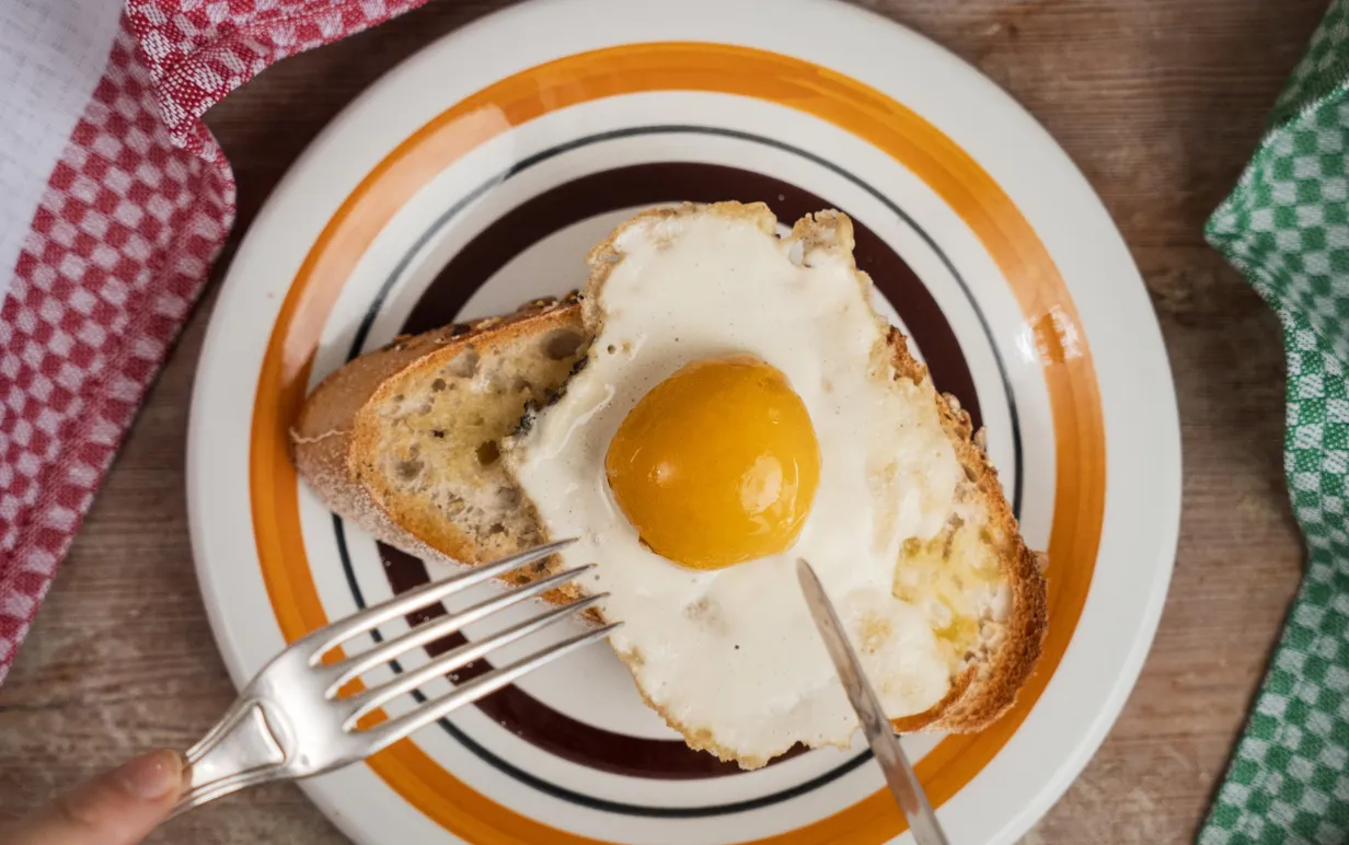 Veganskt stekt ägg