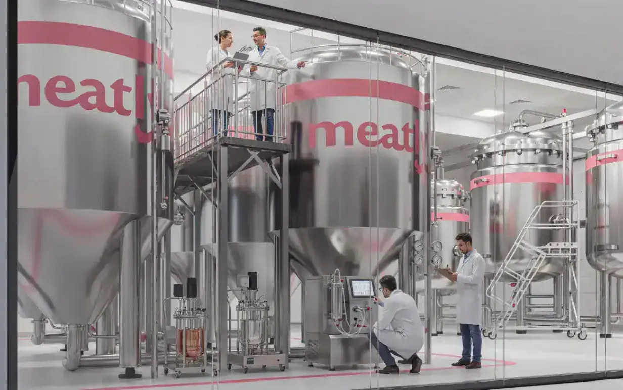 Fabrik för odlat kött
