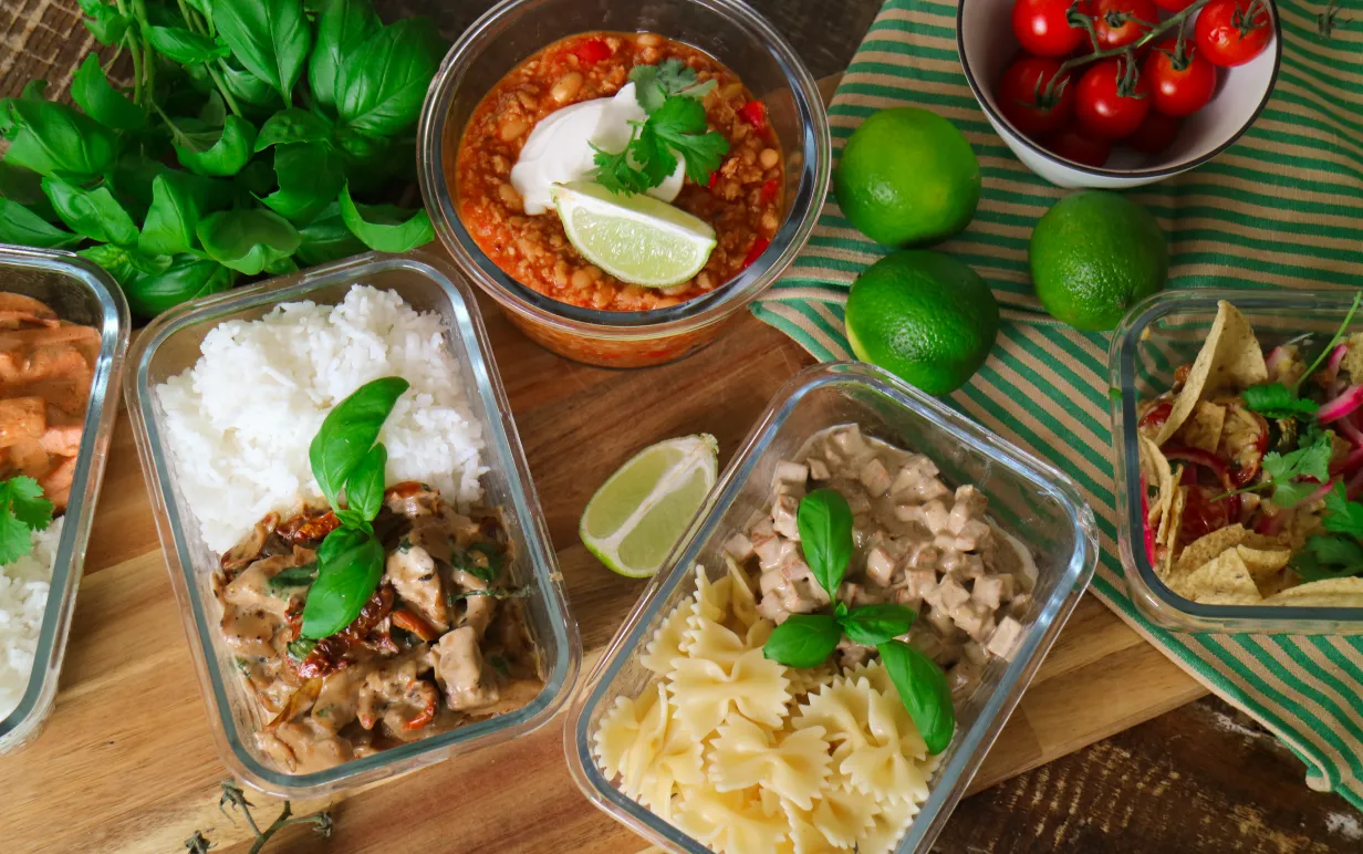 Fem olika matlådor med växtbaserade recept