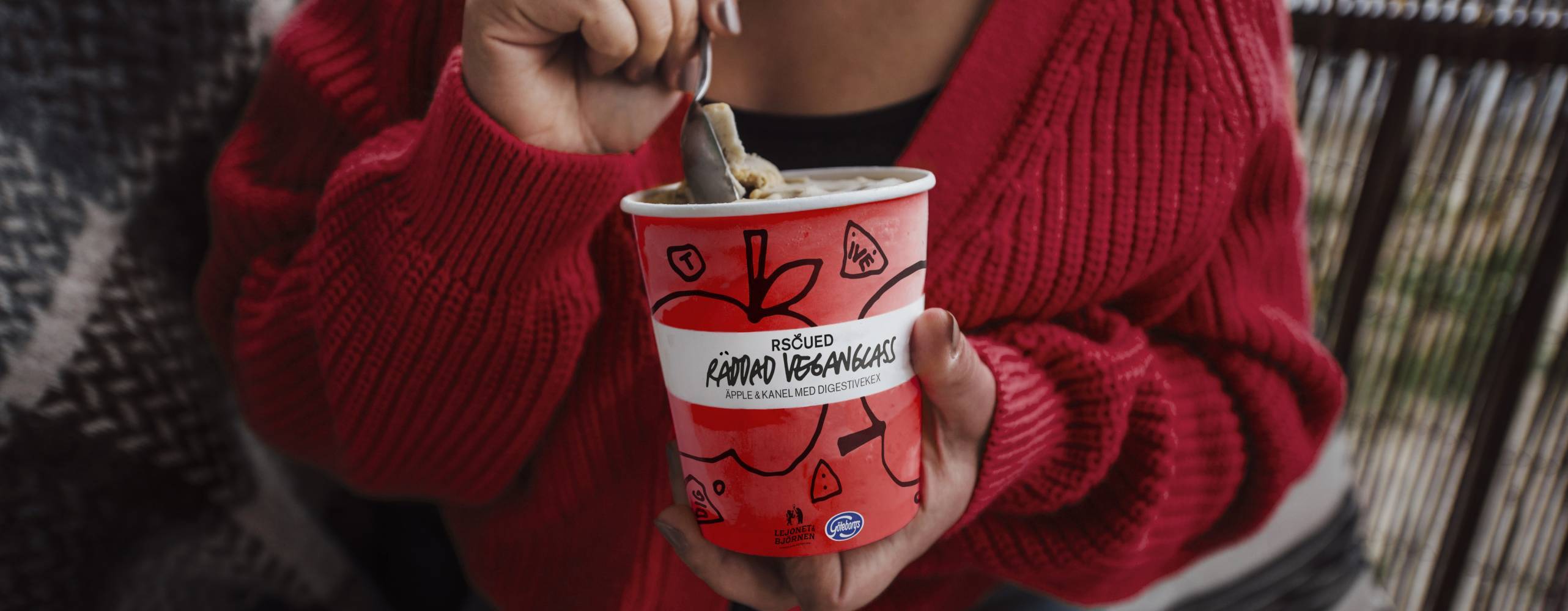 Vegansk glass från Rscued