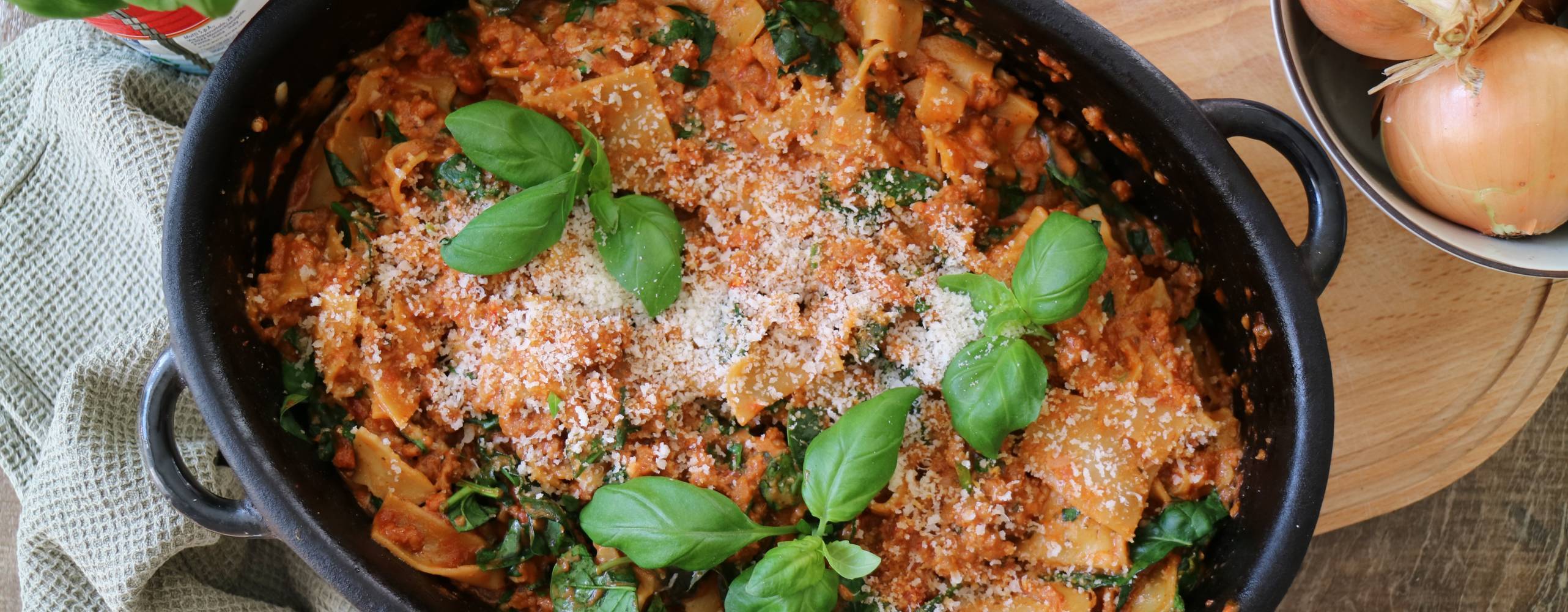 One pot vegolasagne