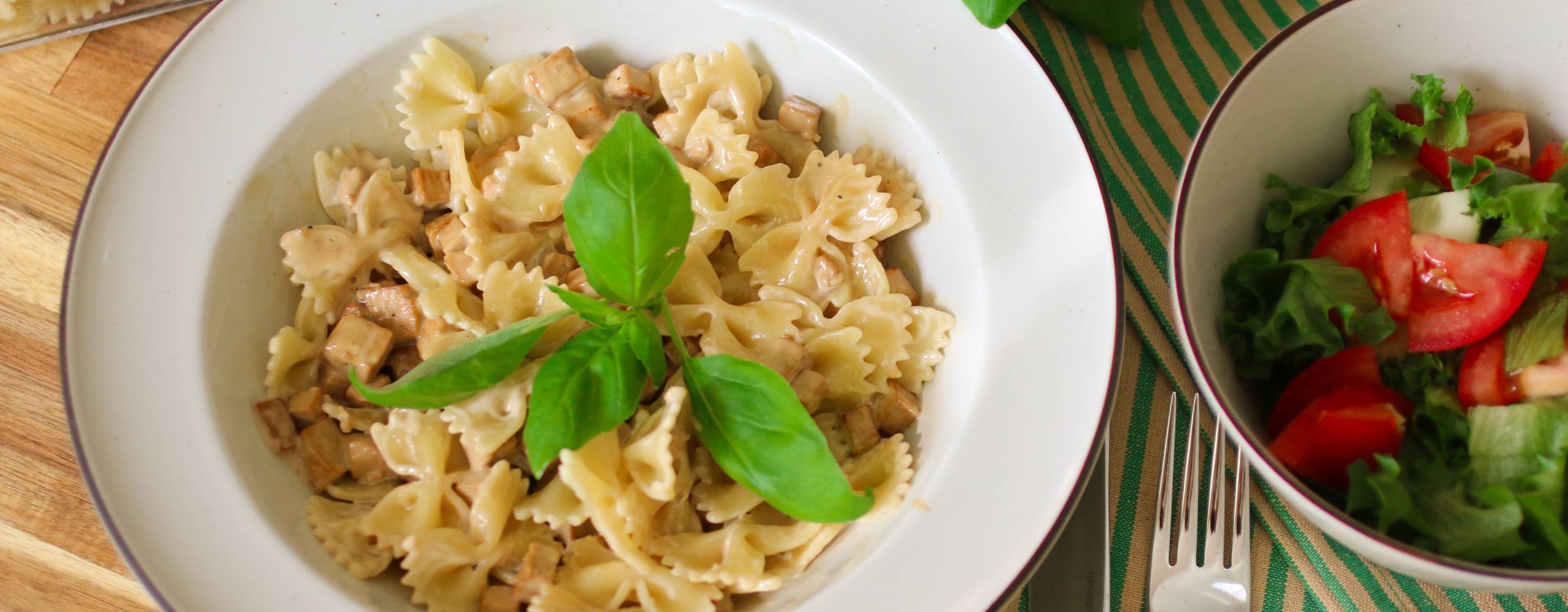 Vegansk pasta carbonara
