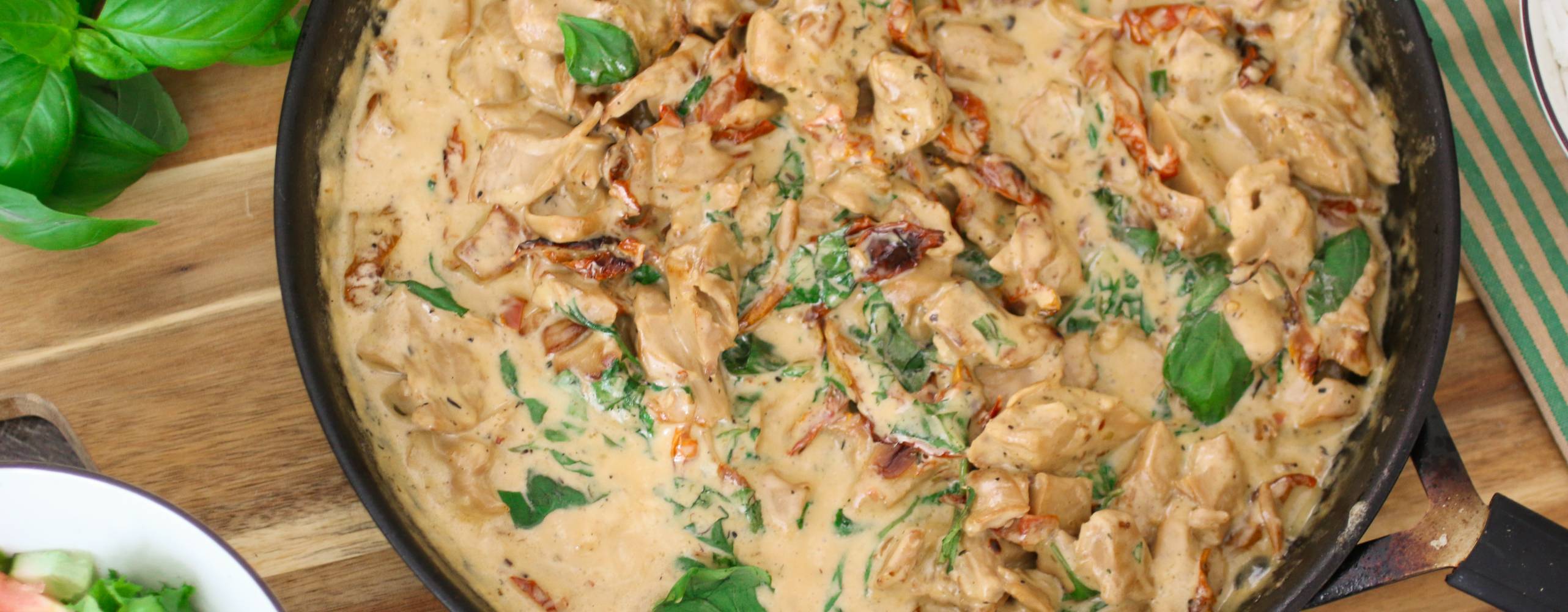 Vegansk marry me chicken