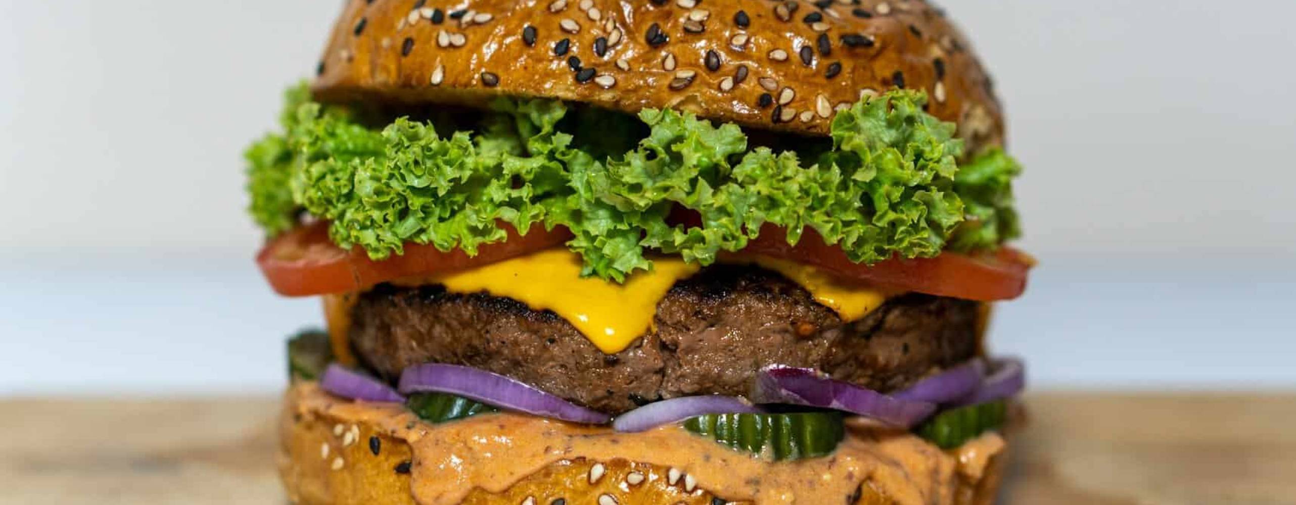 vegansk burgare